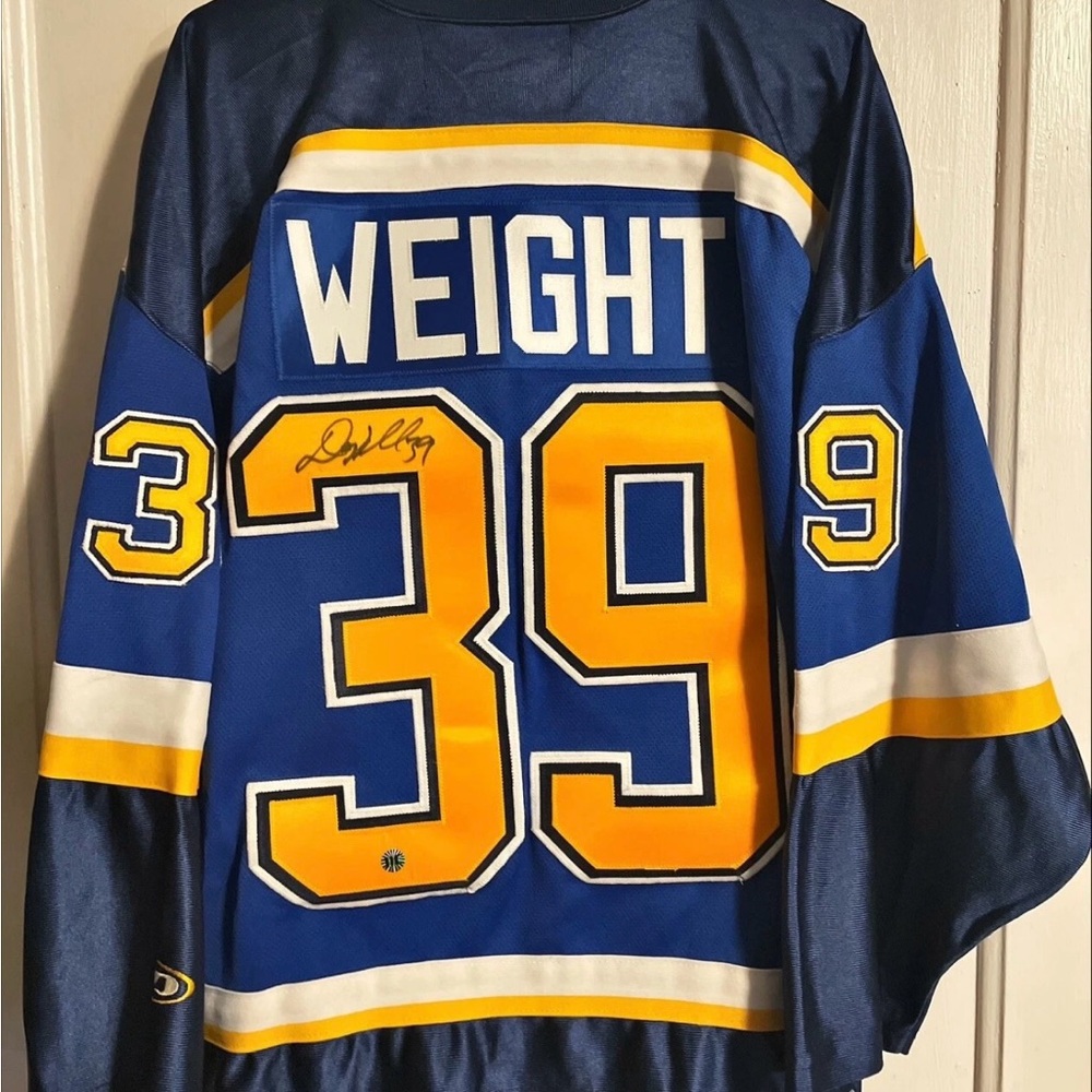 Doug Weight St.Louis Blues Pro Player Jersey Autographed Signed JIC COA